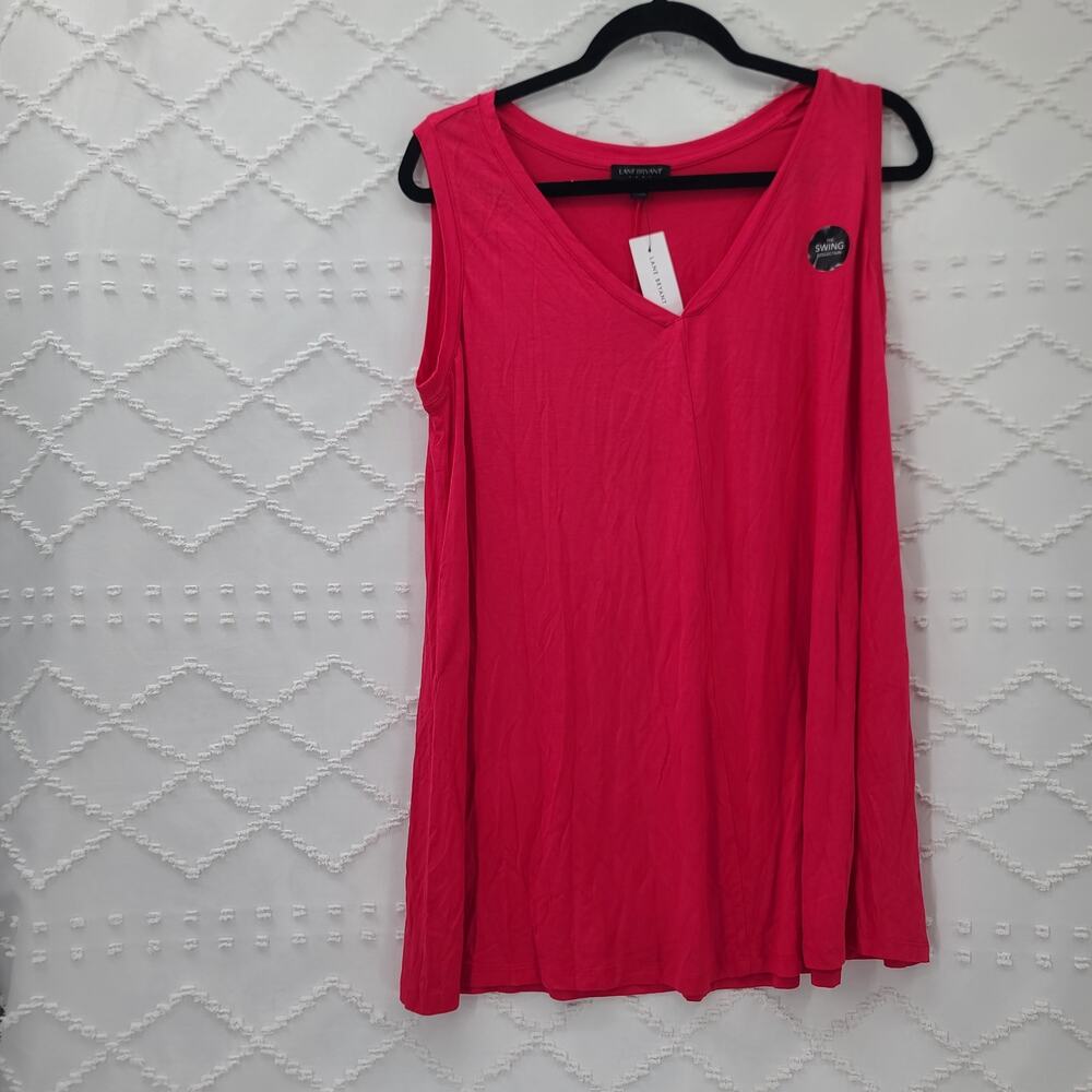 Lane Bryant "The Swing Collection" tank bundle of 2  white & pink Size 14/16 - Picture 4 of 15